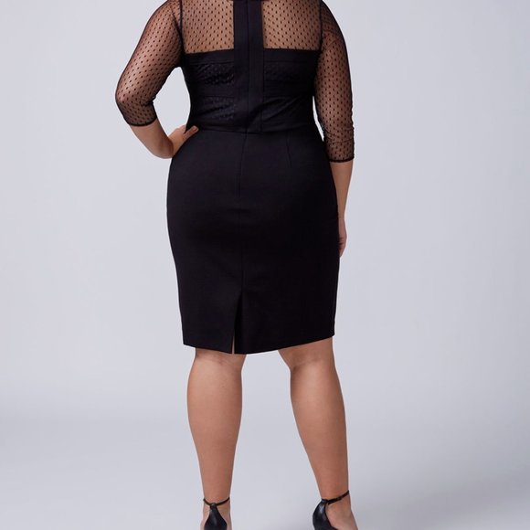Black Mesh Dress NWOT - Picture 3 of 3